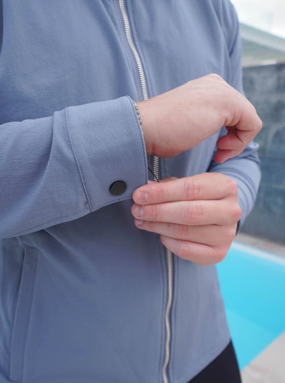 Smart Stretch Jacket In Slate Blue