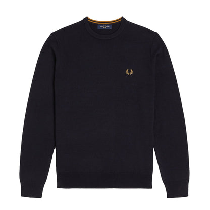 Fred Perry Classic Crew Neck Jumper Navy
