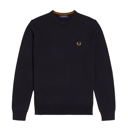 Fred Perry Classic Crew Neck Jumper Navy