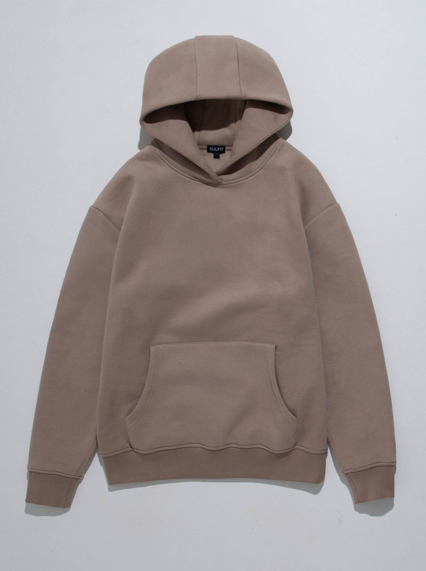Premium Relaxed Hoodie In Beige