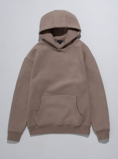 Premium Relaxed Hoodie In Beige