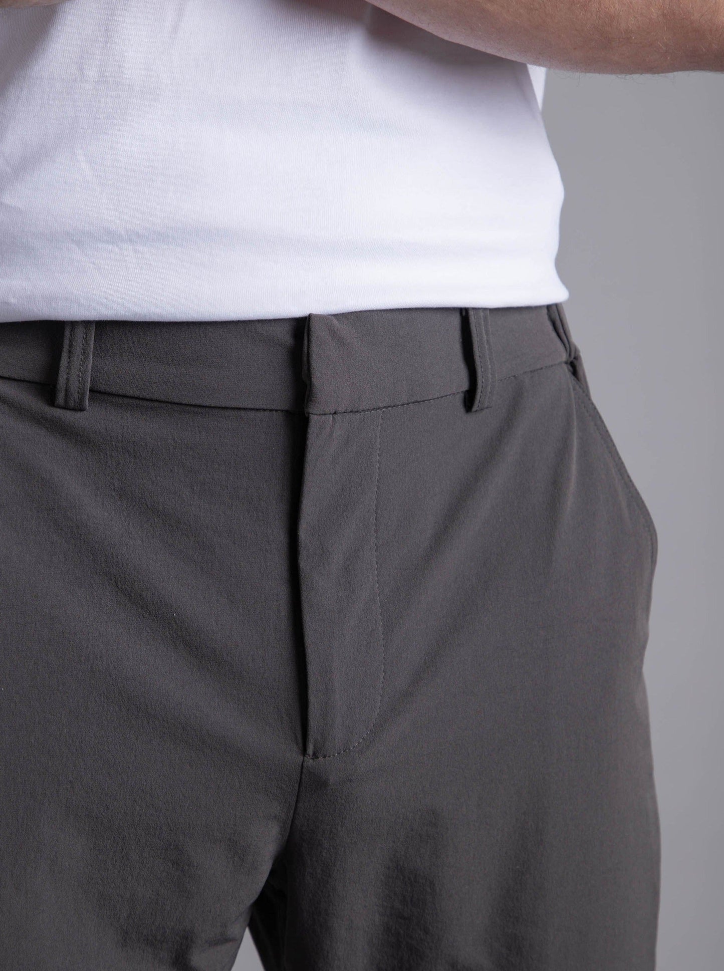 Smart Stretch Trouser In Charcoal