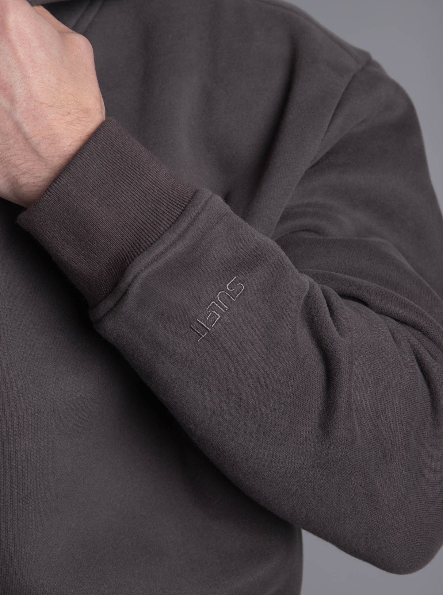 Premium Relaxed Hoodie In Dark Grey