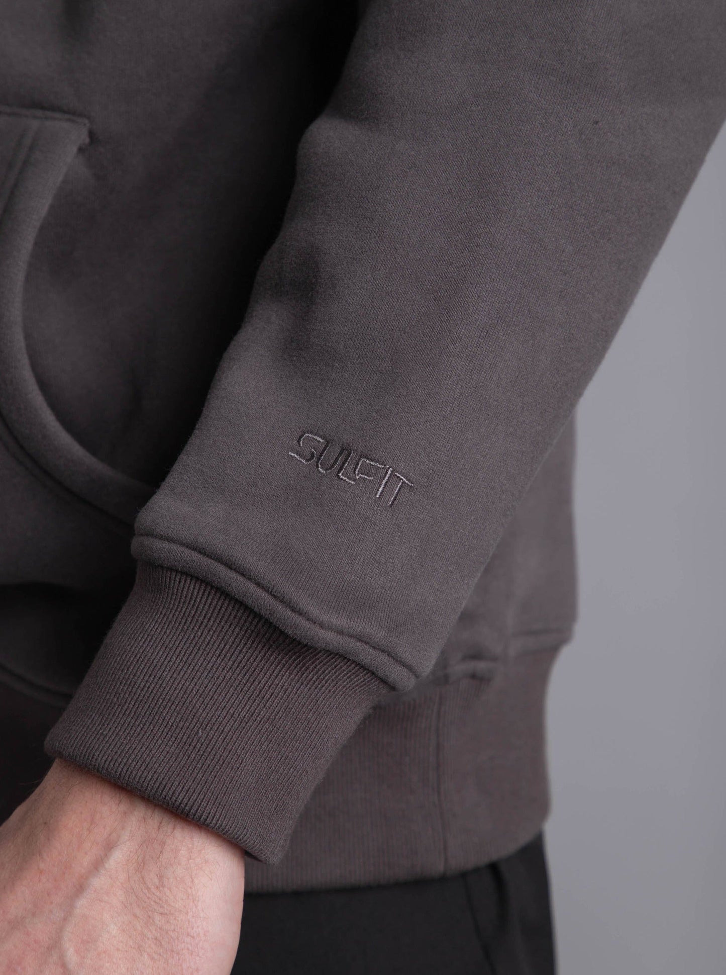 Premium Relaxed Hoodie In Dark Grey