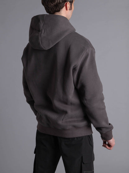 Premium Relaxed Hoodie In Dark Grey