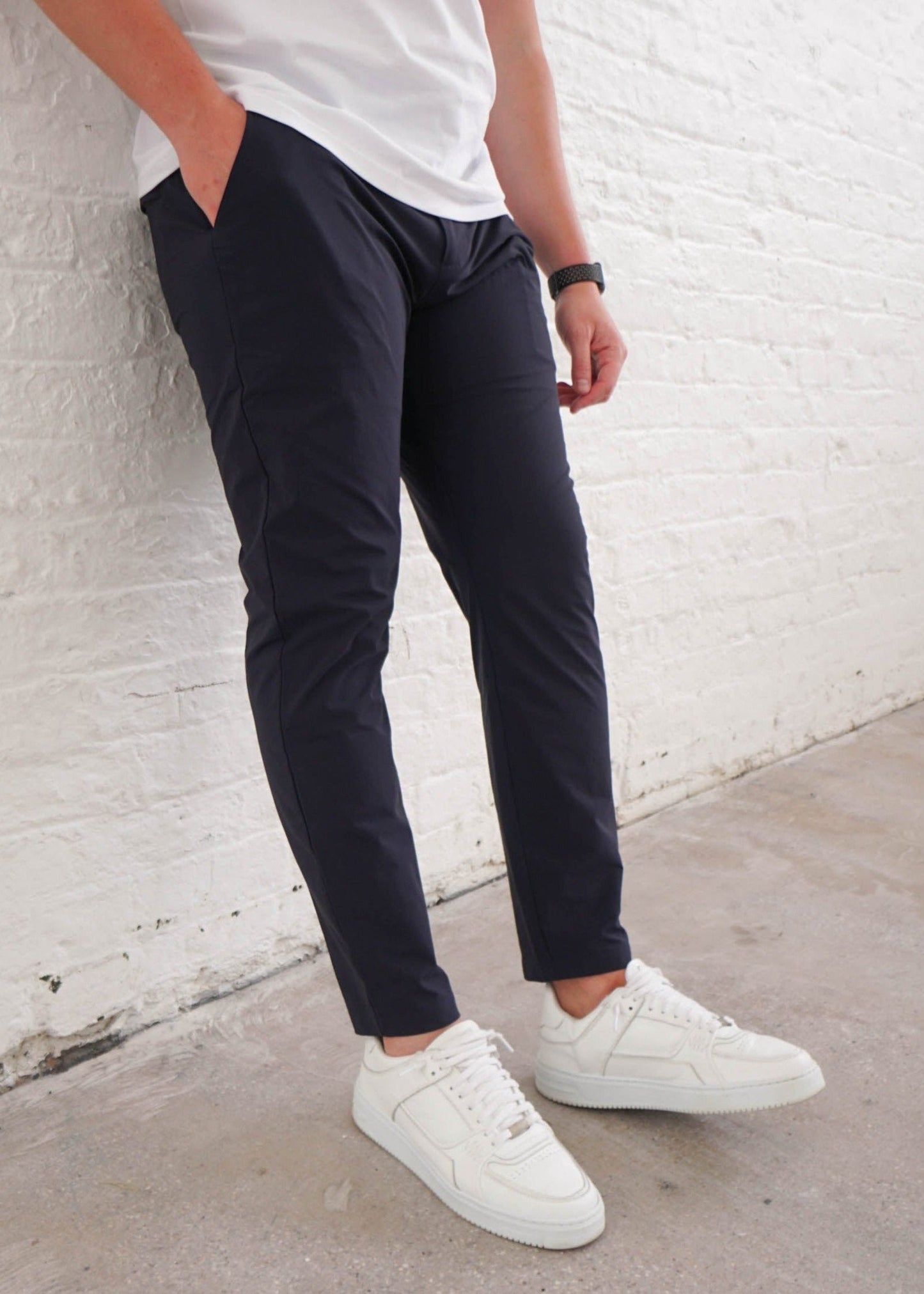 Smart Stretch Trouser In Navy Blue