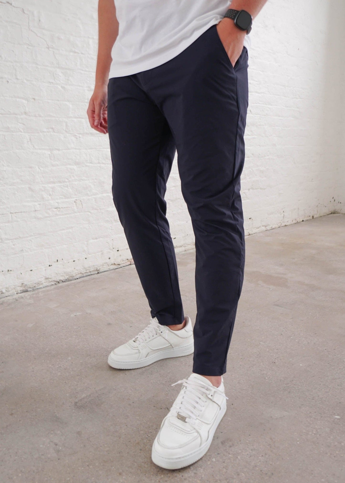 Smart Stretch Trouser In Navy Blue
