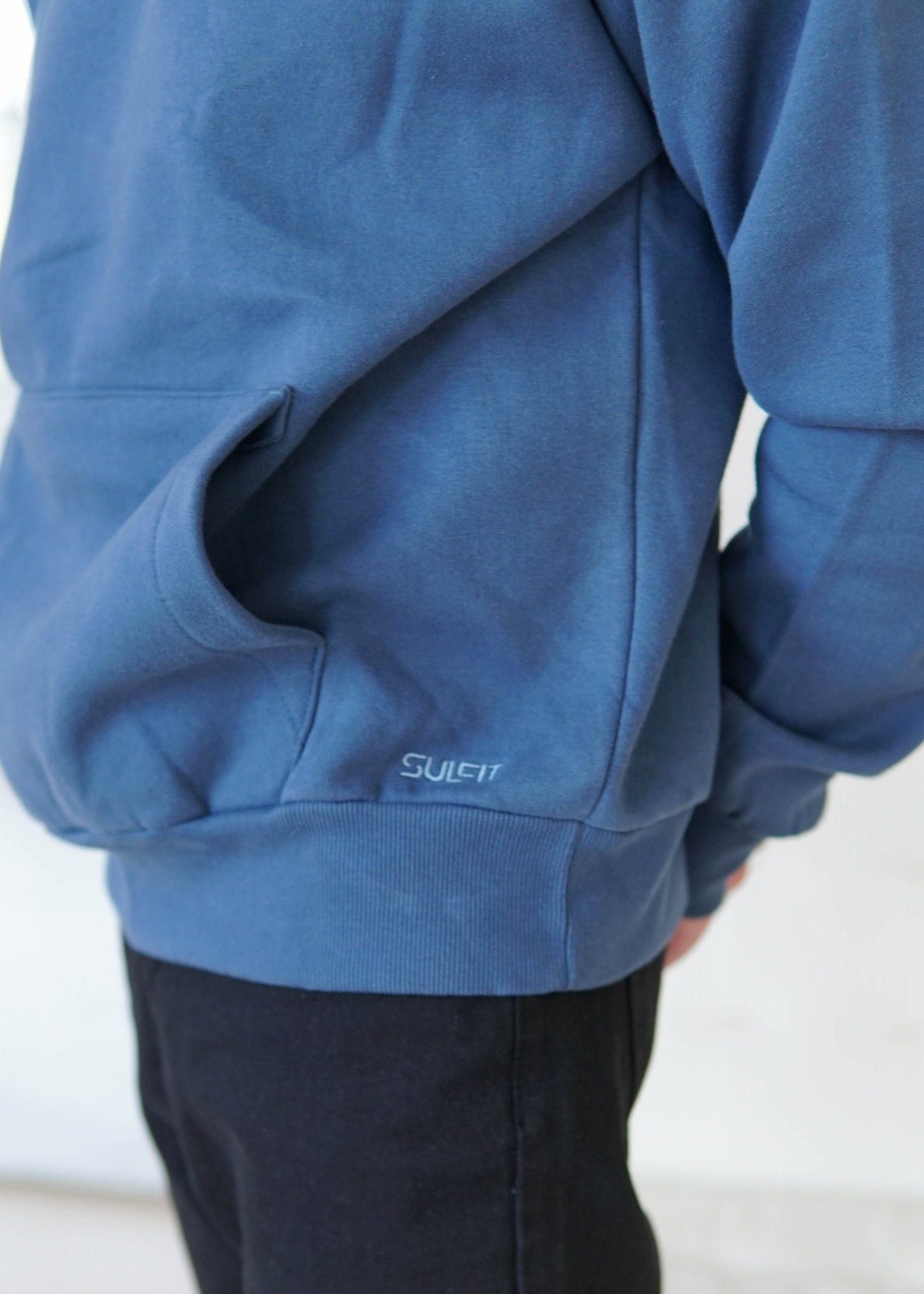 Premium Relaxed Hoodie In Teal Blue