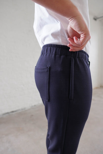 Luxe Aura Joggers In Navy