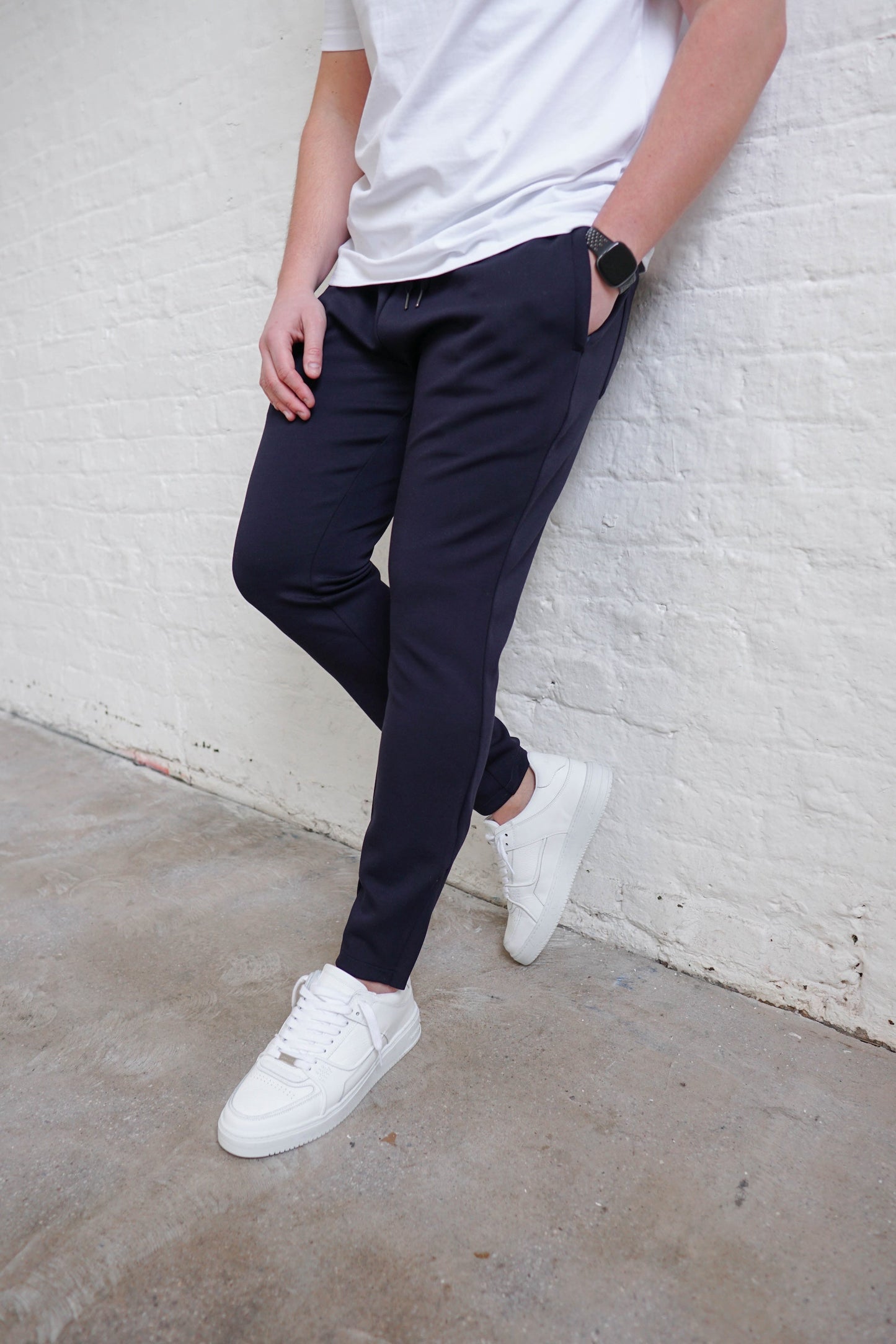 Luxe Aura Joggers In Navy