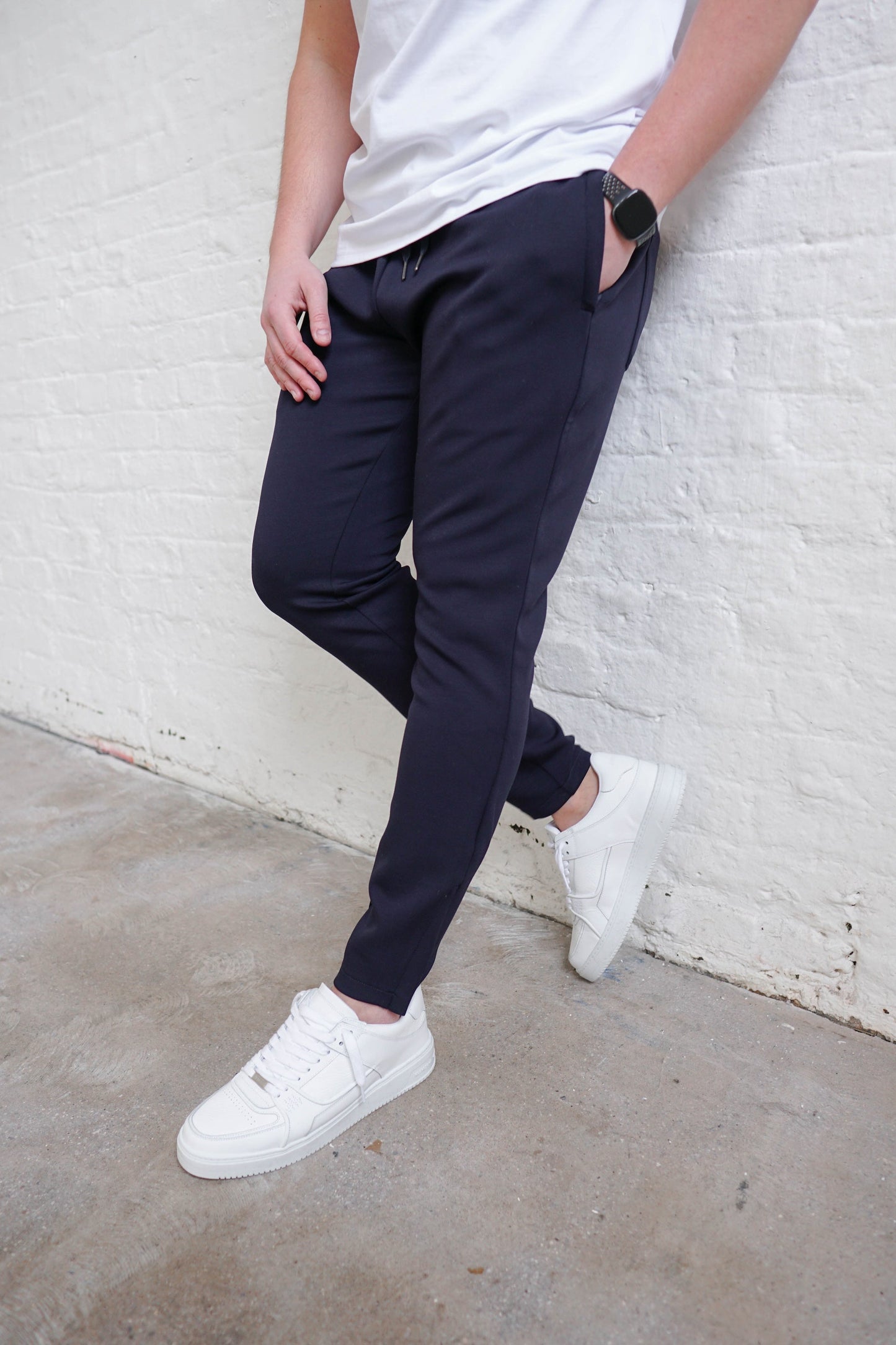 Luxe Aura Joggers In Navy