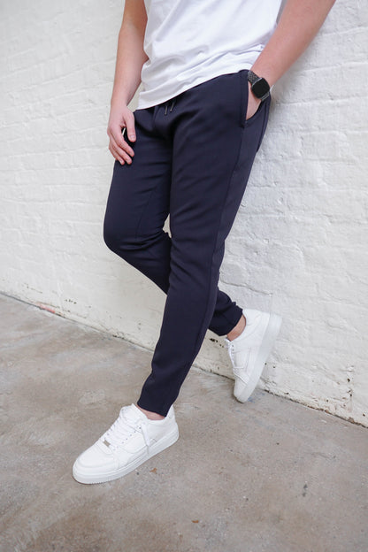 Luxe Aura Joggers In Navy
