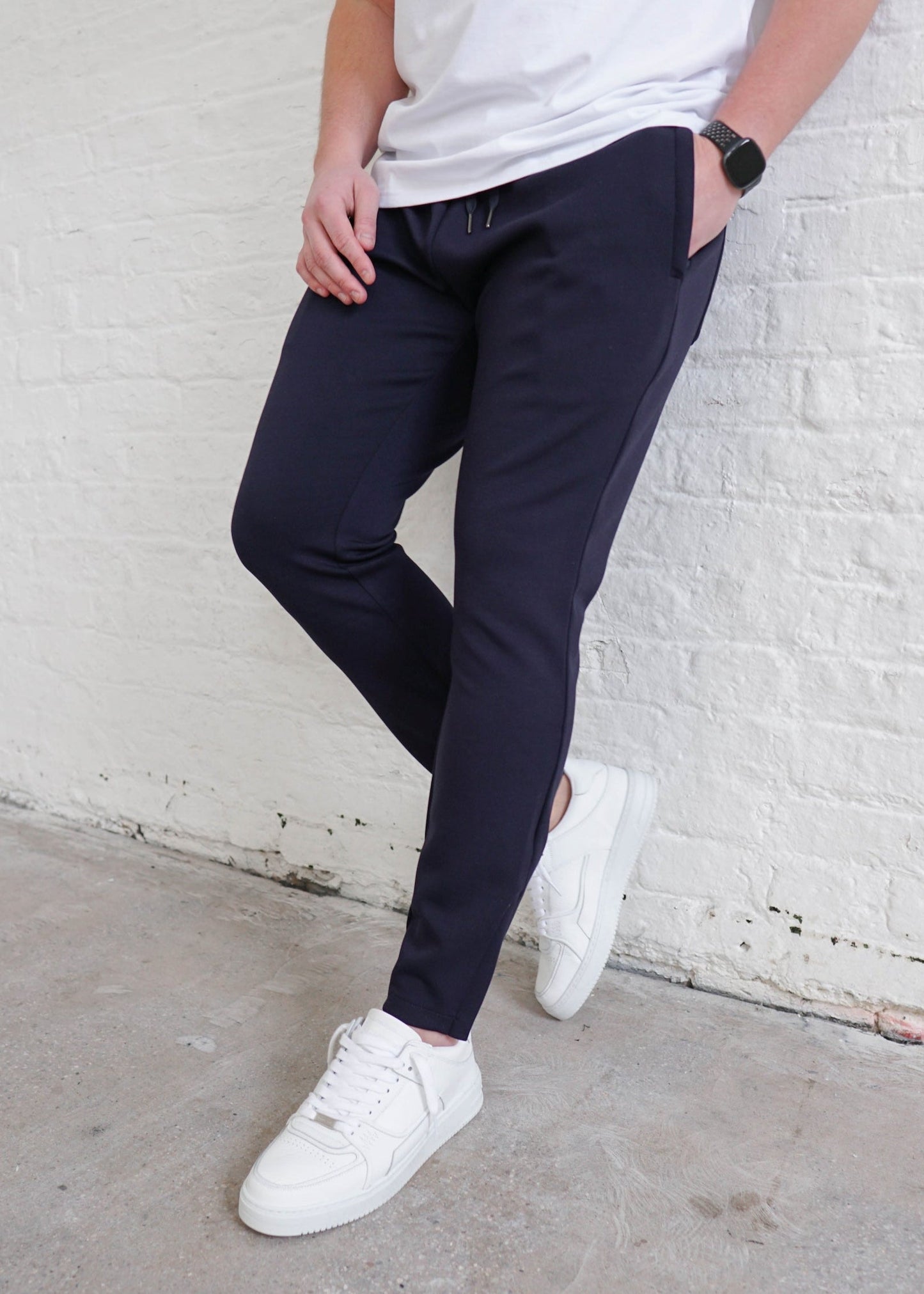 Luxe Aura Joggers In Navy