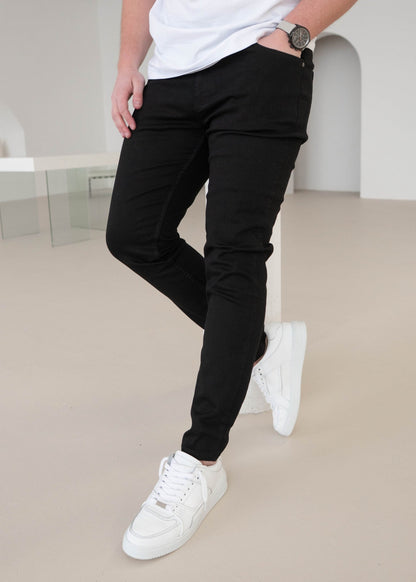 Slim Comfort Jeans In Jet Black