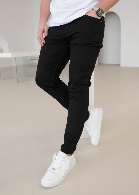 Slim Comfort Jeans In Jet Black