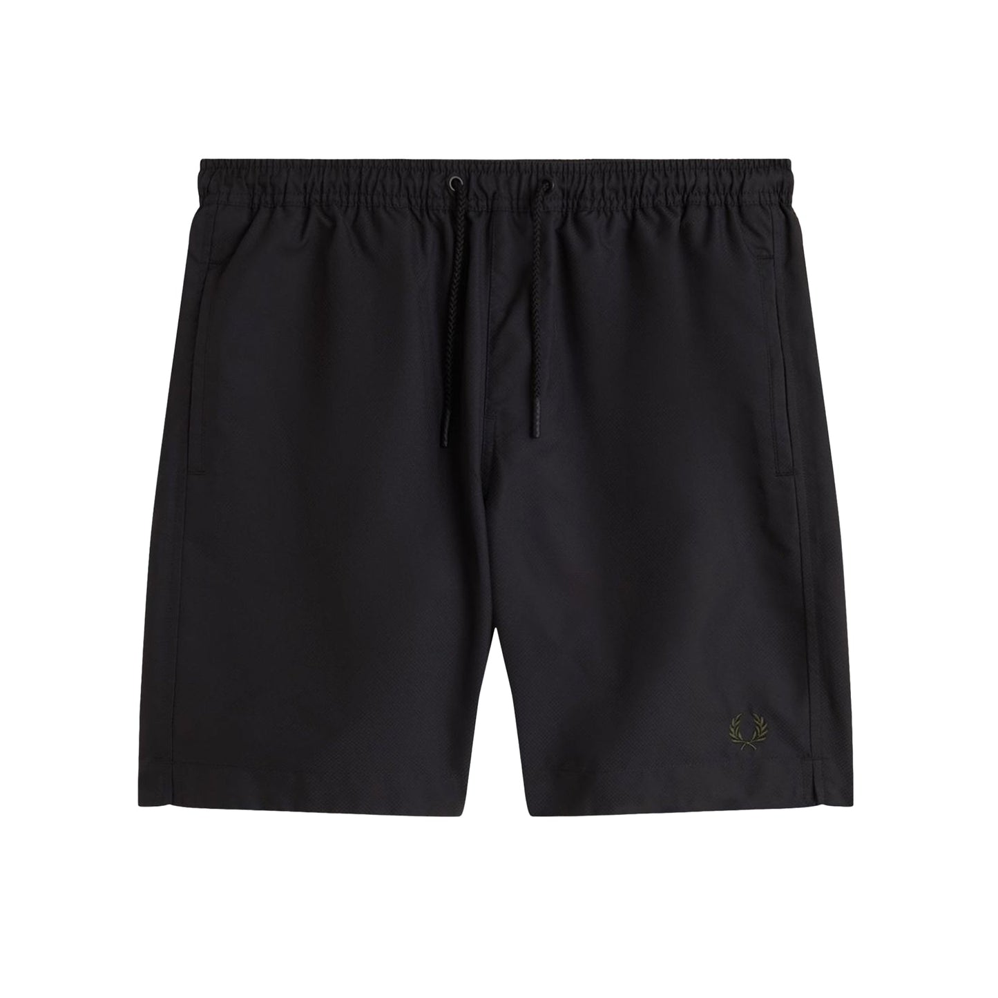 Fred Perry Classic Swim Shorts Black/Court Green