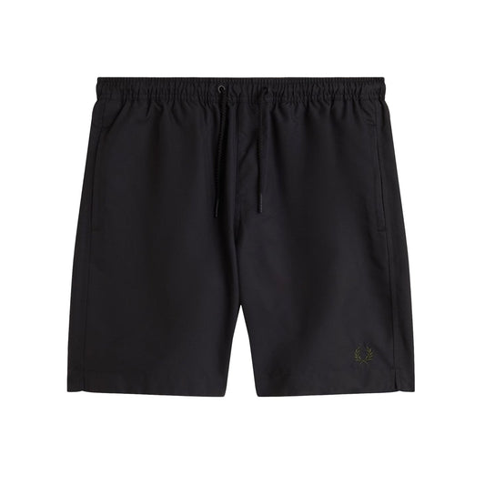 Fred Perry Classic Swim Shorts Black/Court Green