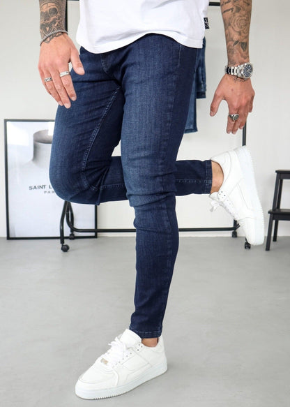 Slim Comfort Jeans In Dark Blue