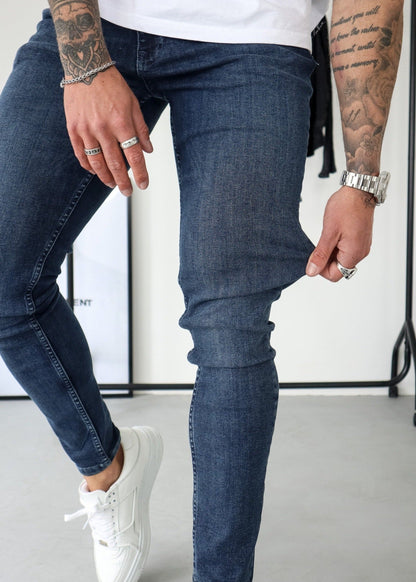 Slim Comfort Jeans In Mid Blue