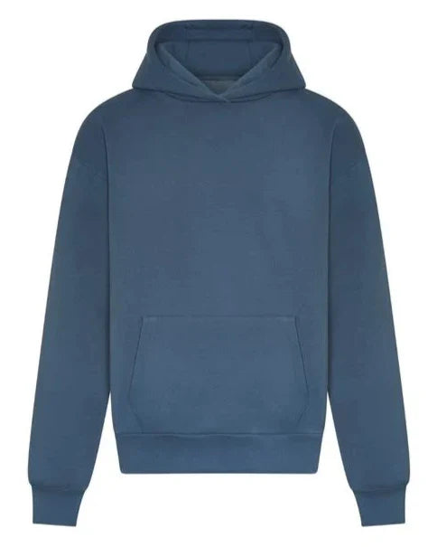 Premium Relaxed Hoodie In Teal Blue