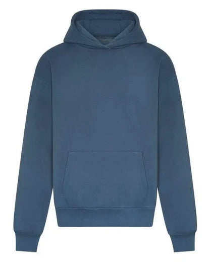 Premium Relaxed Hoodie In Teal Blue